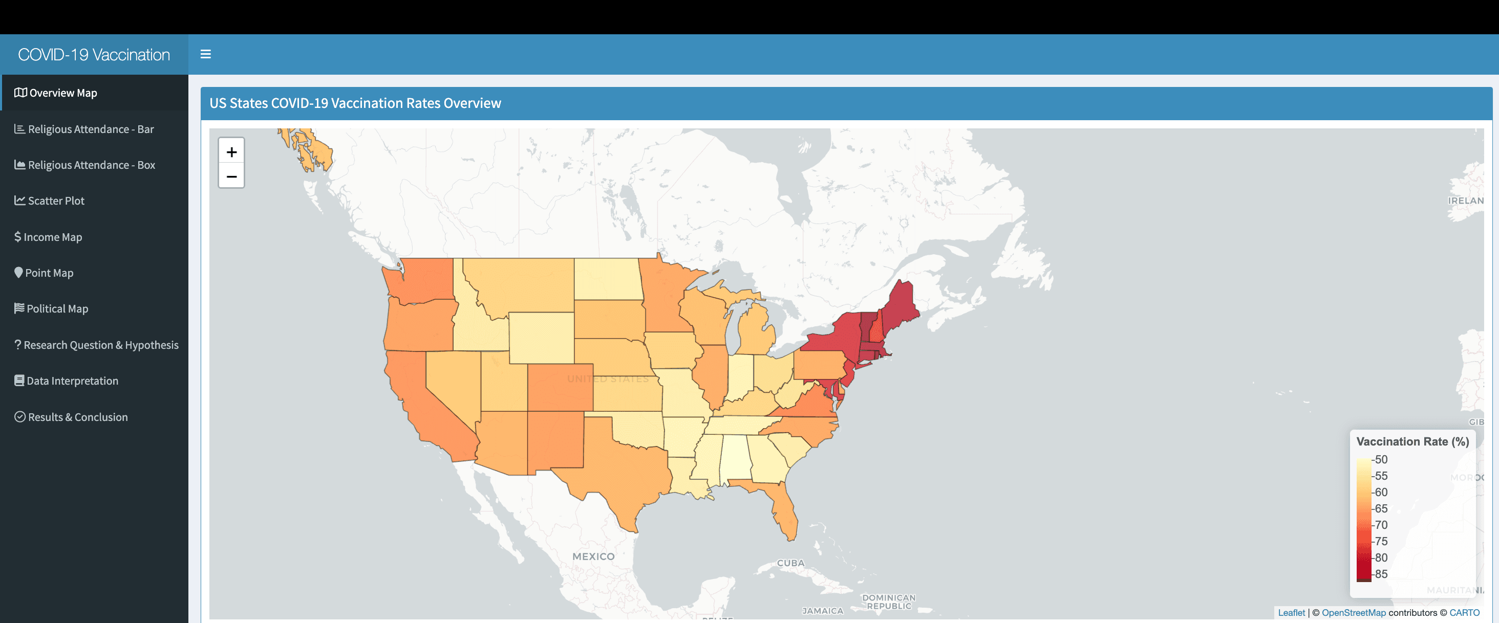 US Vaccination Dashboard